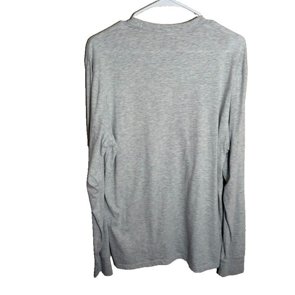 Atlanta Braves T-Shirt Adult Large Gray Long Sleeve Logo 47 Graphic Tee - Picture 2 of 7